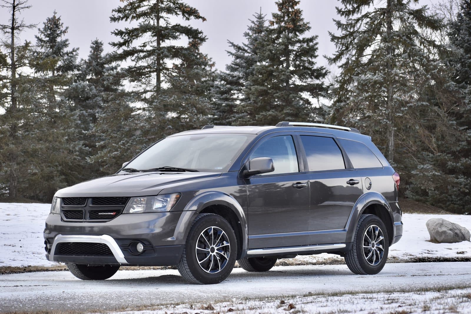 Gray Dodge Journey SUV rental, Detroit area