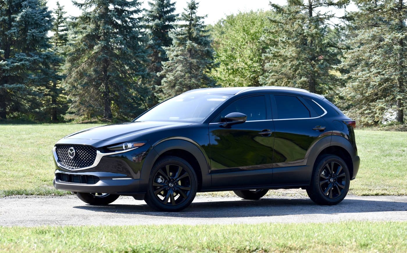 Black Mazda CX-30 from the FAJ Rentals fleet